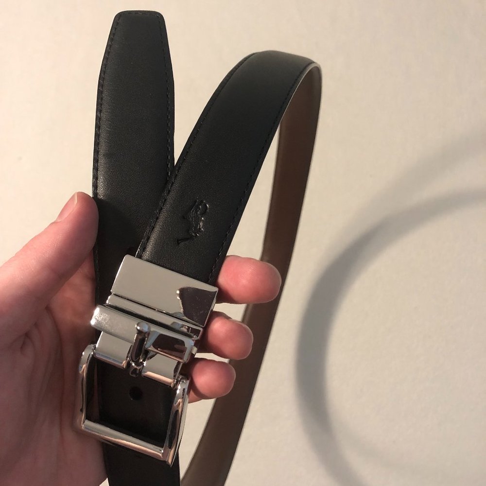 Polo Ralph Lauren Reversible (Black/Brown) Leather Belt, S34